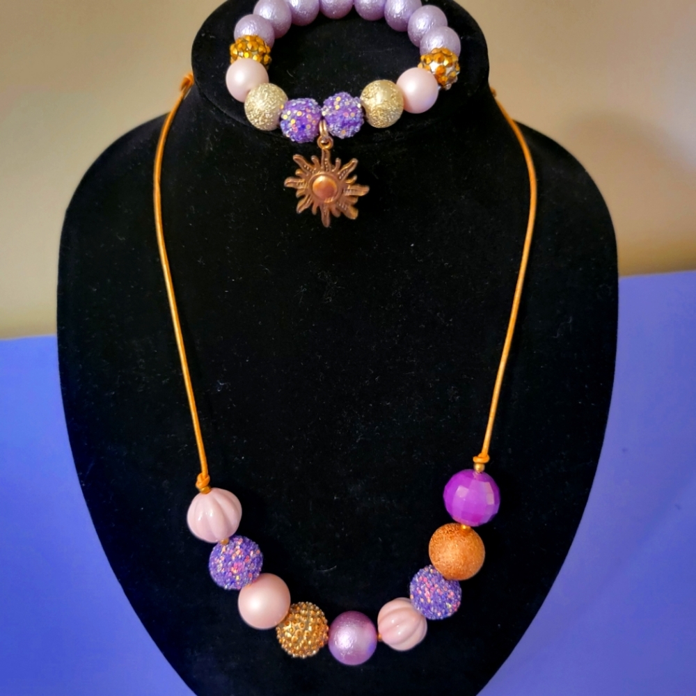 Tangled themed Kids jewelry set